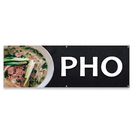 Signmission Pho Banner Concession Stand Food Truck Single Sided B-72-30131